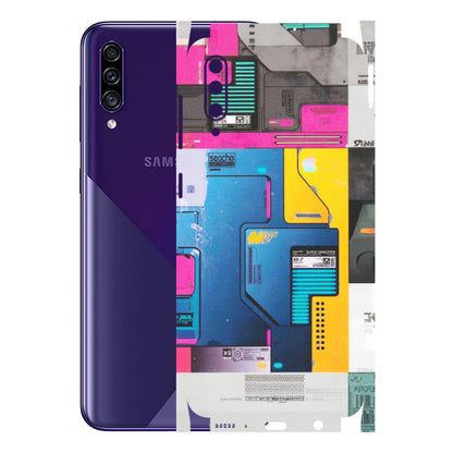 Samsung A/S Series Phone Skins (All Models) - Colourfull Motherboard Internals - Matte Finish (M-55) Samsung Galaxy A30s