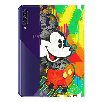 Samsung A/S Series Phone Skins (All Models) - Multiple Mickey With Colourful Texture - Matte Finish (M-84) Samsung Galaxy A30s