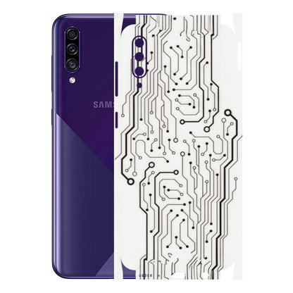Samsung A/S Series Phone Skins (All Models) - Tech Circuits - Transparent Finish (T-03) Samsung Galaxy A30s