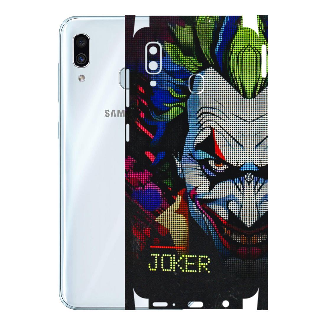 Samsung A/S Series Phone Skins (All Models) - Joker Dot Matrix - 3D Embossed Finish (L-08) Samsung Galaxy A30