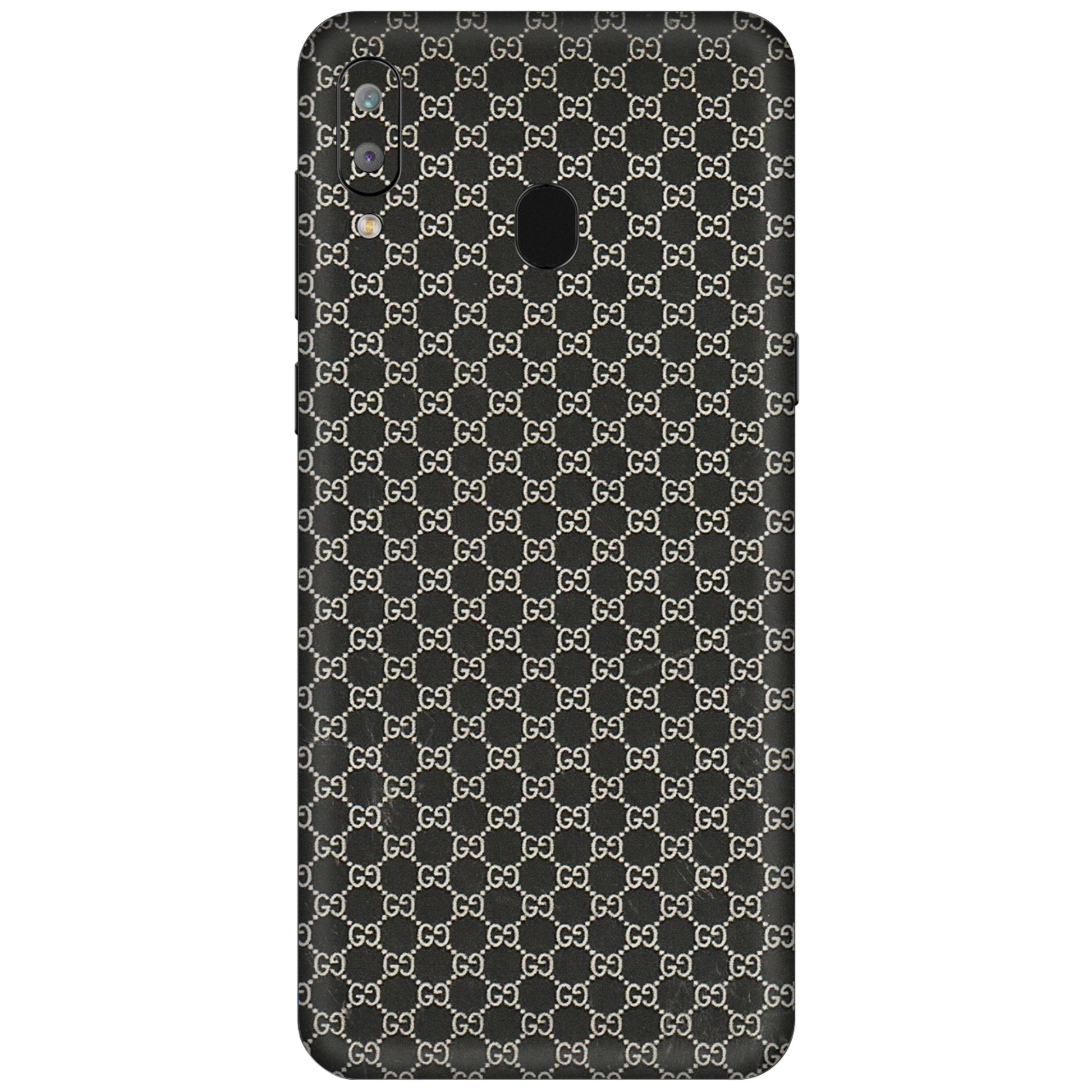 Samsung A/S Series Phone Skins (All Models) - Black G Print - 3D Embossed Finish (L-109) Samsung Galaxy A30