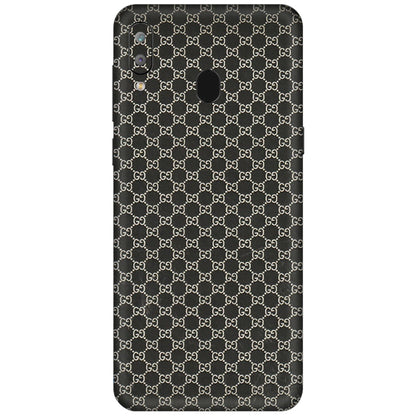 Samsung A/S Series Phone Skins (All Models) - Black G Print - 3D Embossed Finish (L-109) Samsung Galaxy A30