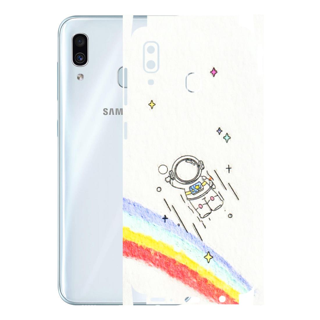 Samsung A/S Series Phone Skins (All Models) - Milkyway Astronaut - 3D Embossed Finish (L-110) Samsung Galaxy A30