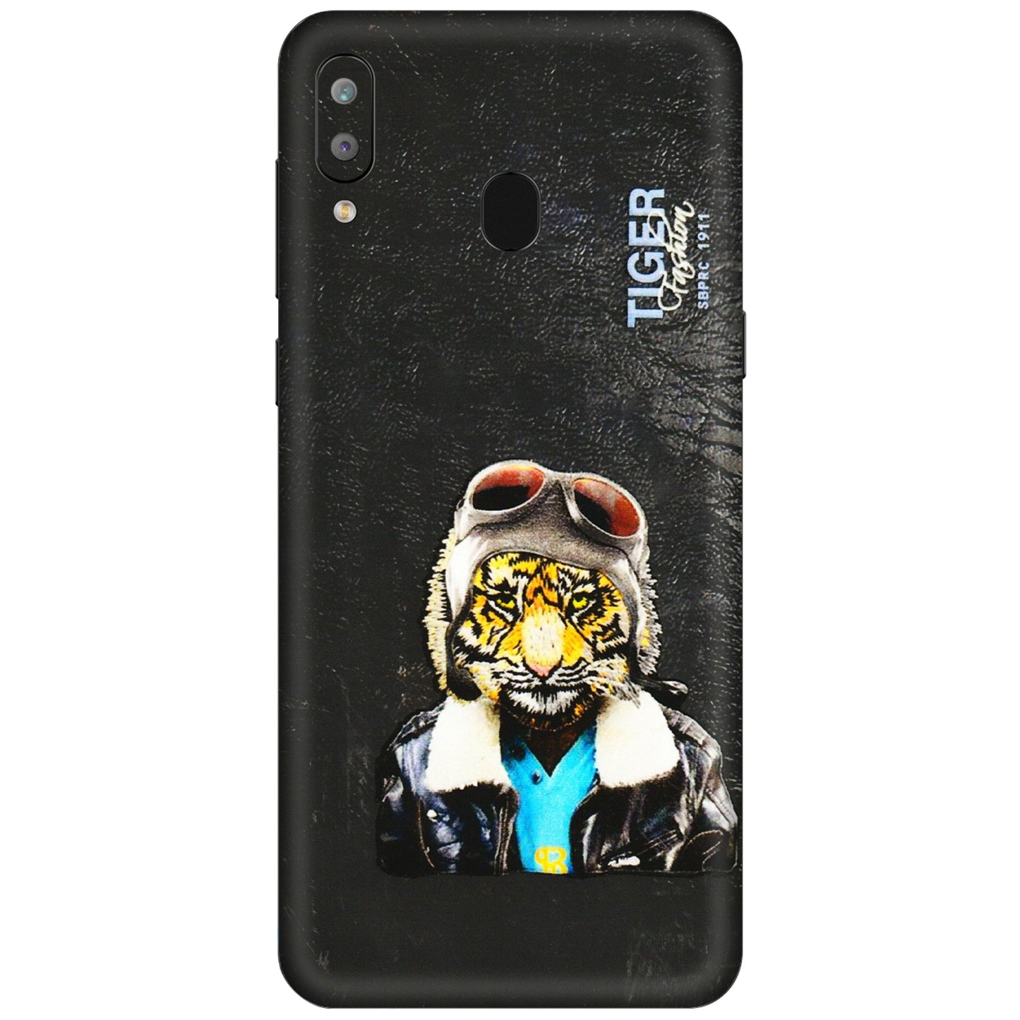 Samsung A/S Series Phone Skins (All Models) - Rider Tiger - 3D Embossed Finish (L-113) Samsung Galaxy A30