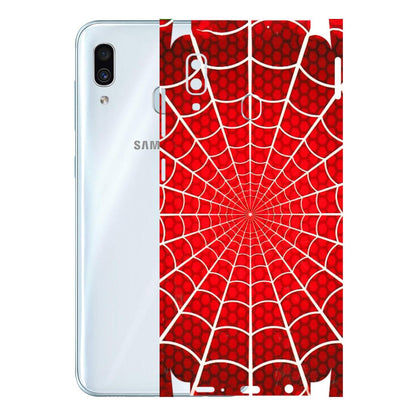 Samsung A/S Series Phone Skins (All Models) - Classic Spidey Web - 3D Embossed Finish (L-115) Samsung Galaxy A30