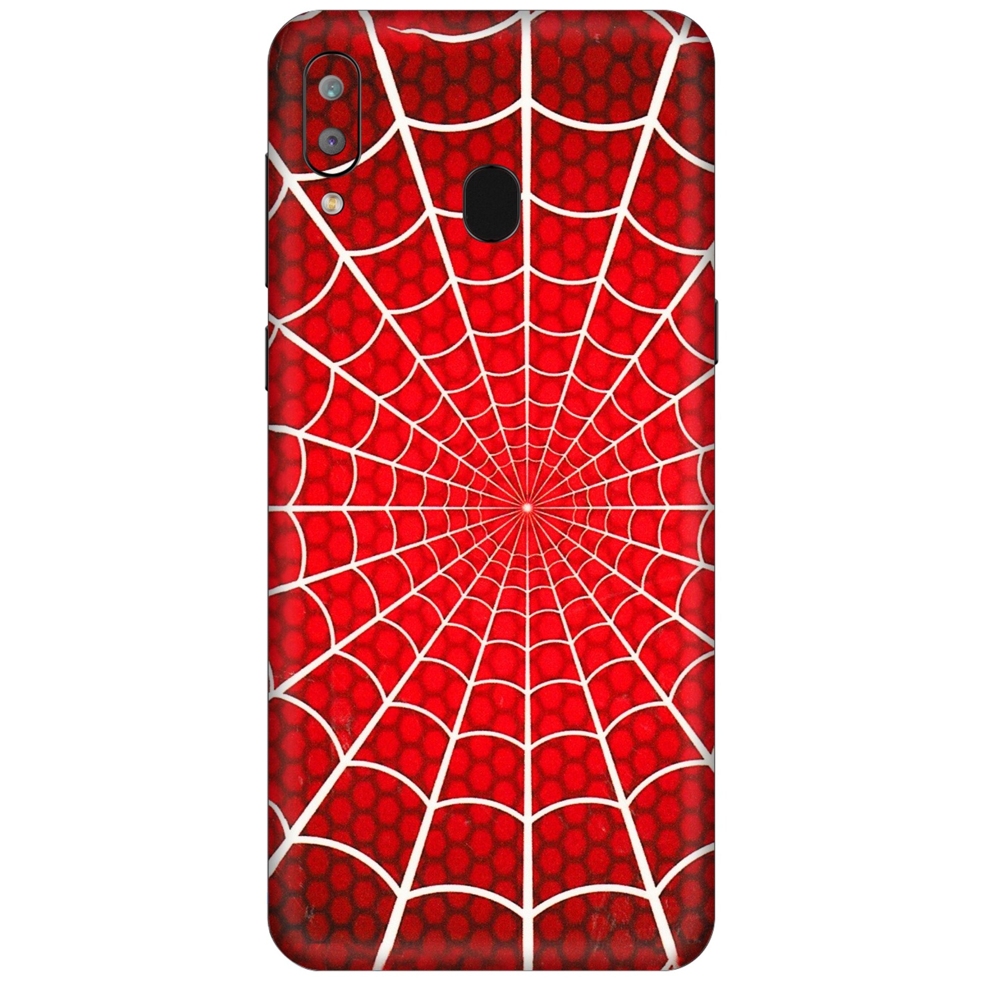 Samsung A/S Series Phone Skins (All Models) - Classic Spidey Web - 3D Embossed Finish (L-115) Samsung Galaxy A30
