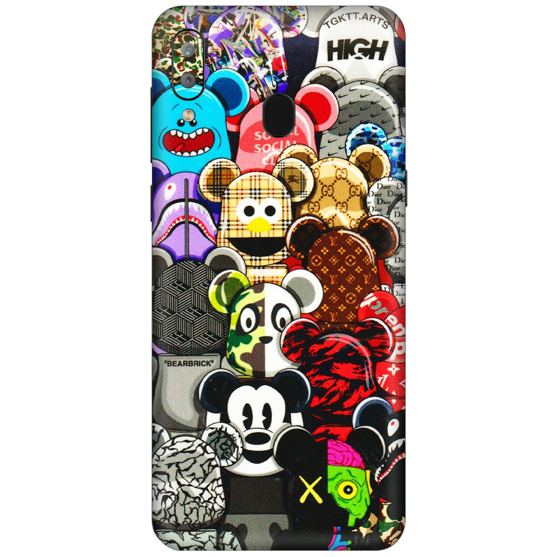 Samsung A/S Series Phone Skins (All Models) - More Mickey Mouses - 3D Embossed Finish (L-118) Samsung Galaxy A30