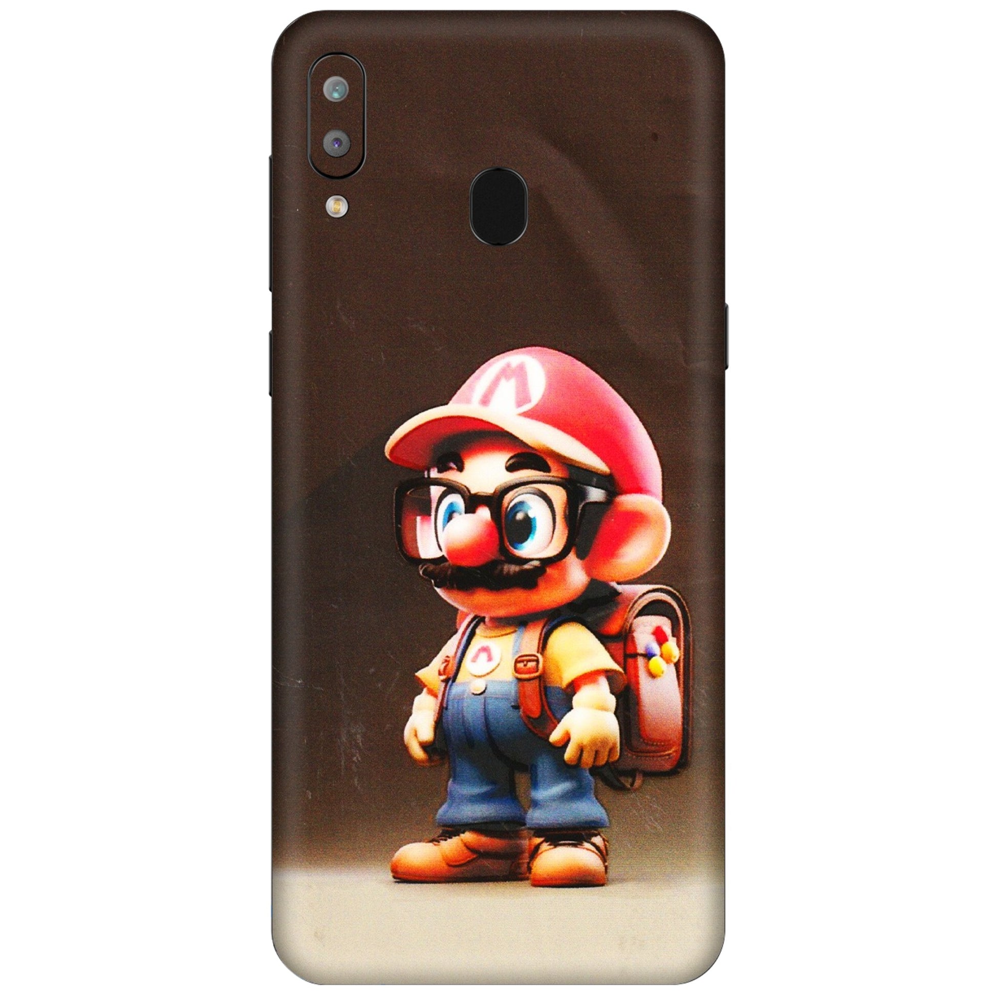 Samsung A/S Series Phone Skins (All Models) - Little Mario - 3D Embossed Finish (L-119) Samsung Galaxy A30