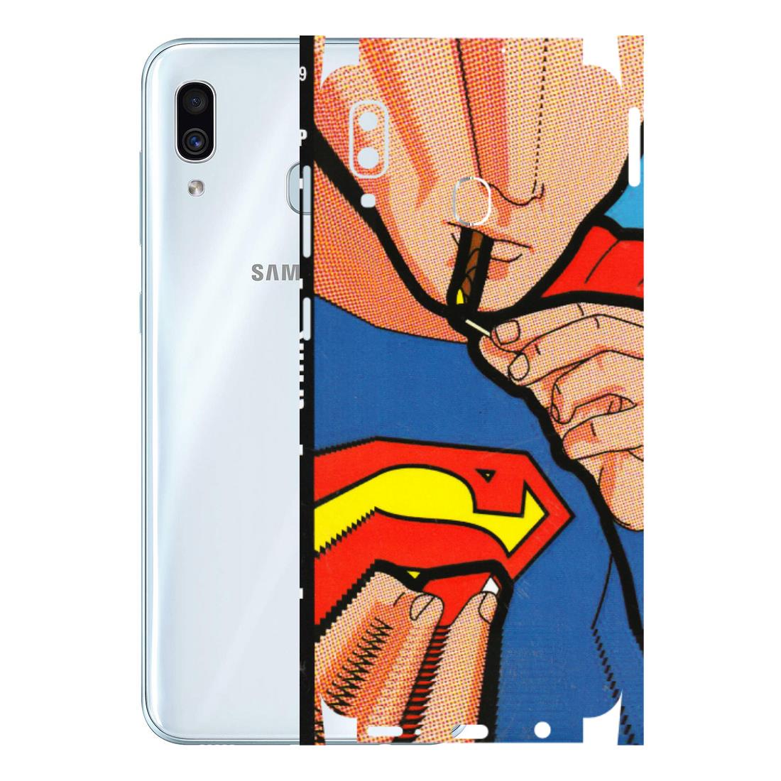 Samsung A/S Series Phone Skins (All Models) - Superman Sutta - 3D Embossed Finish (L-130) Samsung Galaxy A30