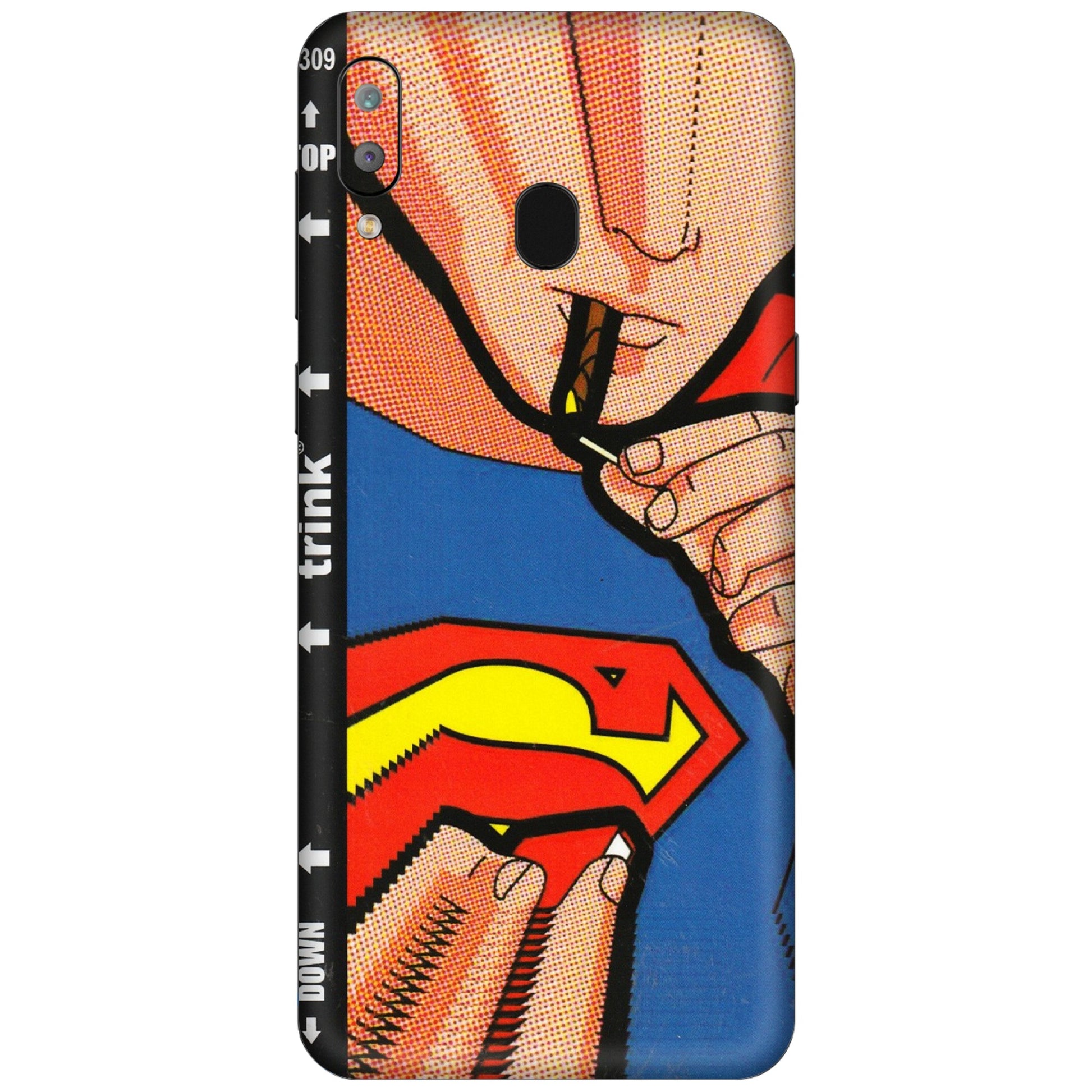 Samsung A/S Series Phone Skins (All Models) - Superman Sutta - 3D Embossed Finish (L-130) Samsung Galaxy A30