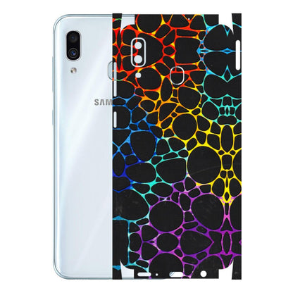 Samsung A/S Series Phone Skins (All Models) - Abstract Art MultiColour - 3D Embossed Finish (L-133) Samsung Galaxy A30