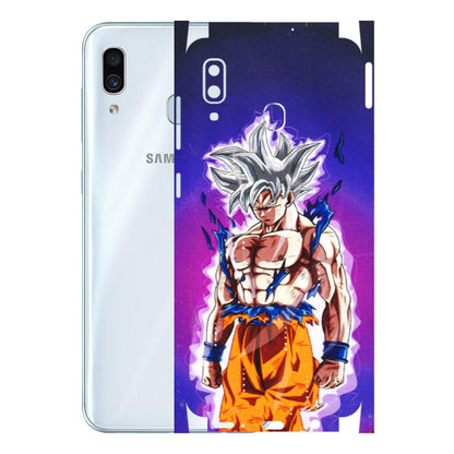 Samsung A/S Series Phone Skins (All Models) - Goku Purple Anime - 3D Embossed Finish (L-147) Samsung Galaxy A30