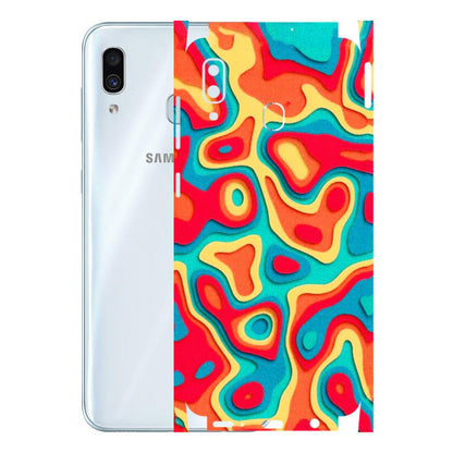 Samsung A/S Series Phone Skins (All Models) - Abstract Swirl - 3D Embossed Finish (L-150) Samsung Galaxy A30
