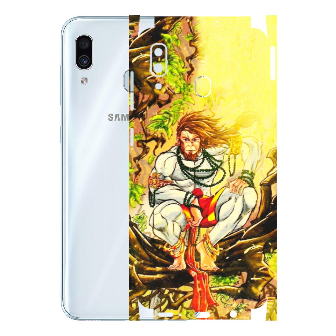 Samsung A/S Series Phone Skins (All Models) - Lord Hanuman - 3D Embossed Finish (L-152) Samsung Galaxy A30