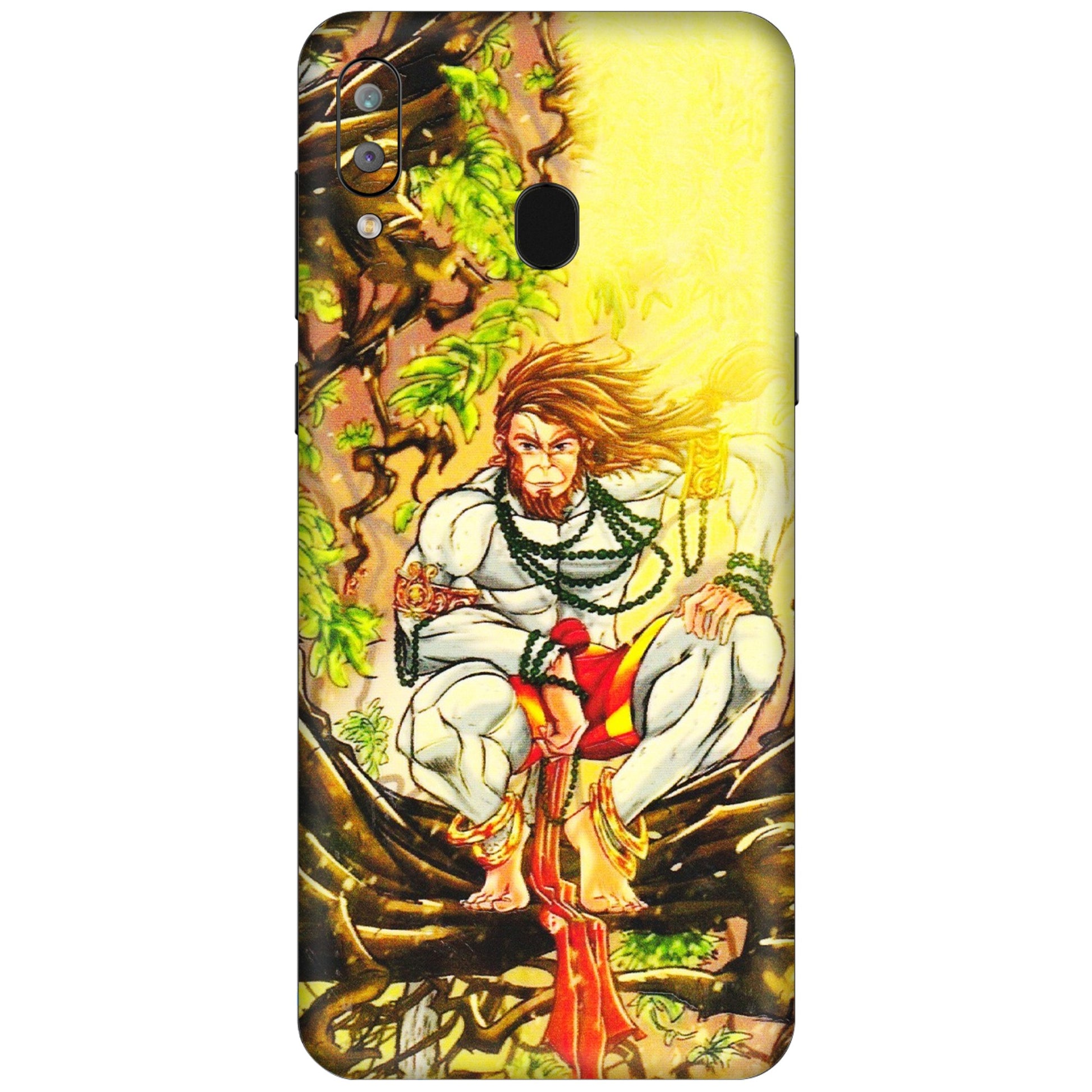 Samsung A/S Series Phone Skins (All Models) - Lord Hanuman - 3D Embossed Finish (L-152) Samsung Galaxy A30