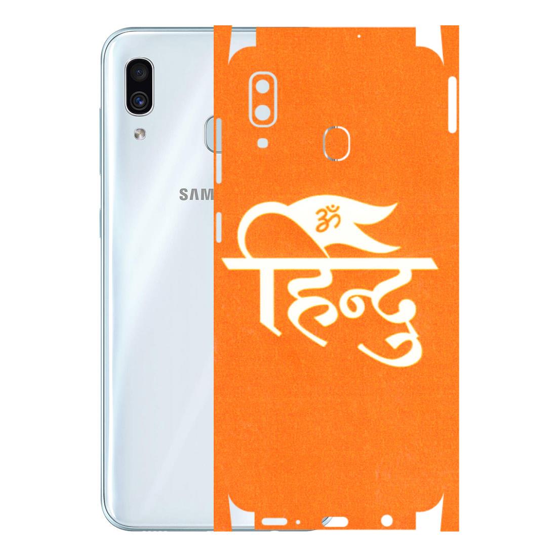 Samsung A/S Series Phone Skins (All Models) - Hindu Kesari - 3D Embossed Finish (L-154) Samsung Galaxy A30