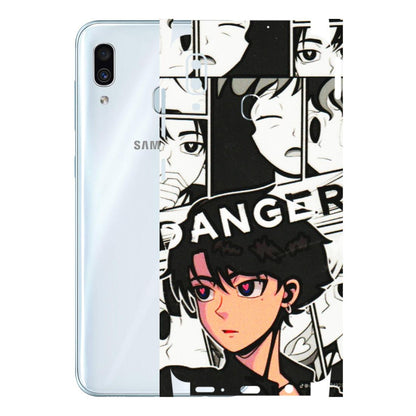 Samsung A/S Series Phone Skins (All Models) - Danger Anime - 3D Embossed Finish (L-155) Samsung Galaxy A30