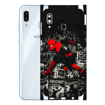 Samsung A/S Series Phone Skins (All Models) - SpiderMan New - 3D Embossed Finish (L-162) Samsung Galaxy A30