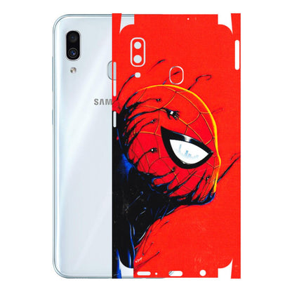 Samsung A/S Series Phone Skins (All Models) - Spiderman Face Venom - 3D Embossed Finish (L-165) Samsung Galaxy A30