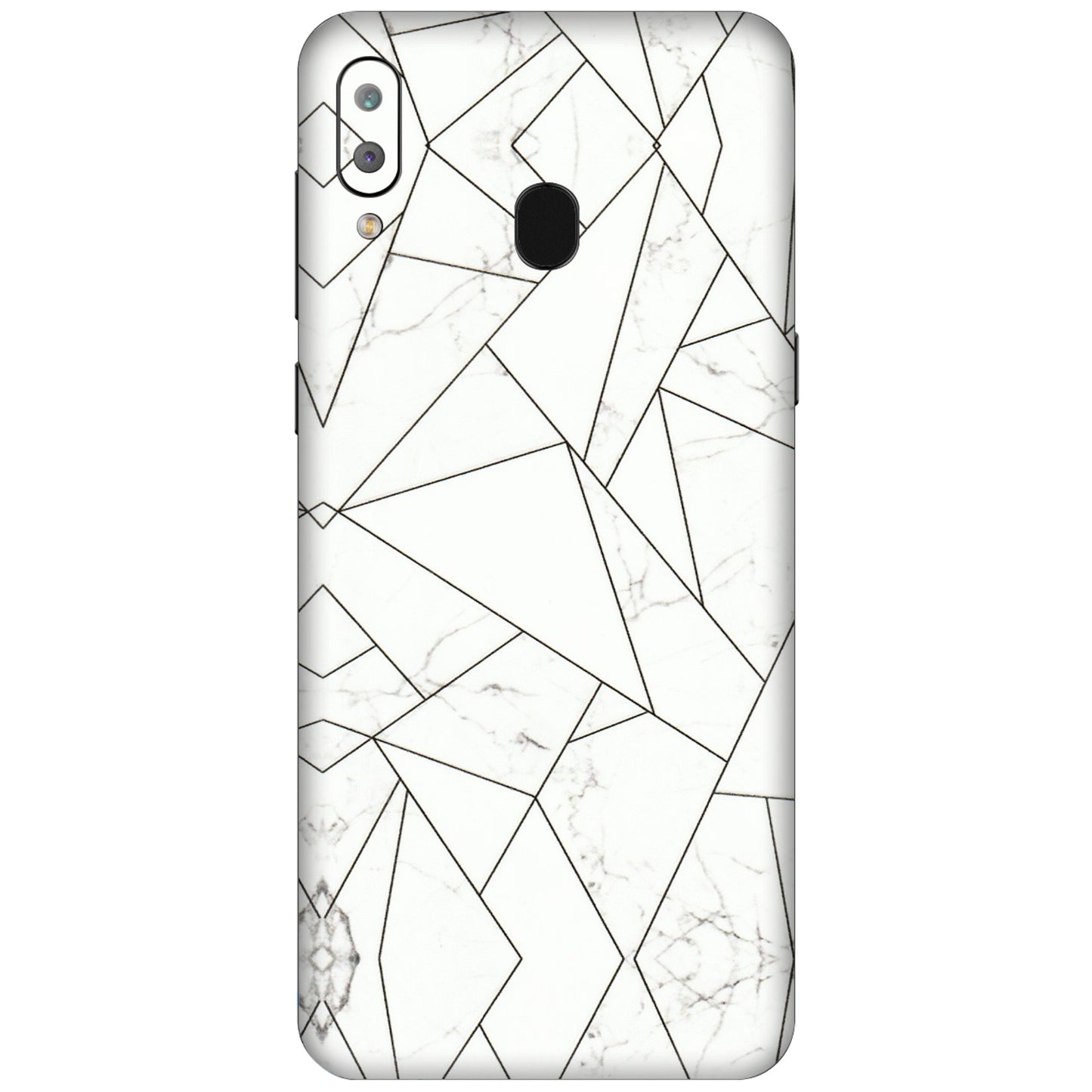 Samsung A/S Series Phone Skins (All Models) - Luxury White Marble Effect - 3D Embossed Finish (L-168) Samsung Galaxy A30