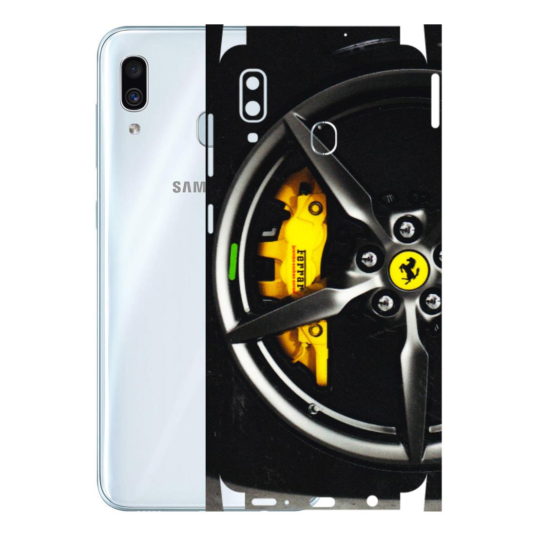 Samsung A/S Series Phone Skins (All Models) - Ferrari Wheel Alloy - 3D Embossed Finish (L-173) Samsung Galaxy A30