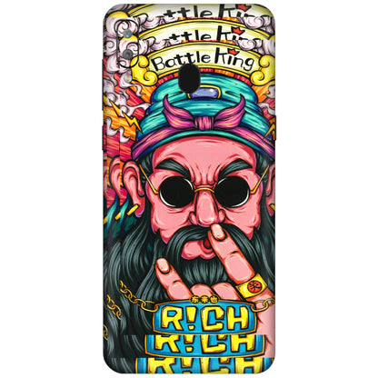 Samsung A/S Series Phone Skins (All Models) - Battle King Dude Face - 3D Embossed Finish (L-178) Samsung Galaxy A30