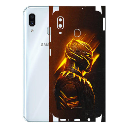 Samsung A/S Series Phone Skins (All Models) - Gold Black Panther - 3D Embossed Finish (L-181) Samsung Galaxy A30
