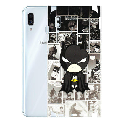 Samsung A/S Series Phone Skins (All Models) - Toon Batman - 3D Embossed Finish (L-182) Samsung Galaxy A30