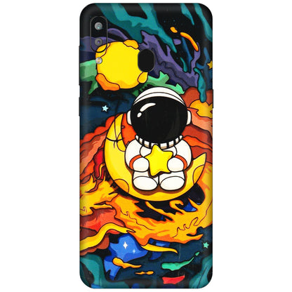 Samsung A/S Series Phone Skins (All Models) - Baby Astronaut - 3D Embossed Finish (L-197) Samsung Galaxy A30
