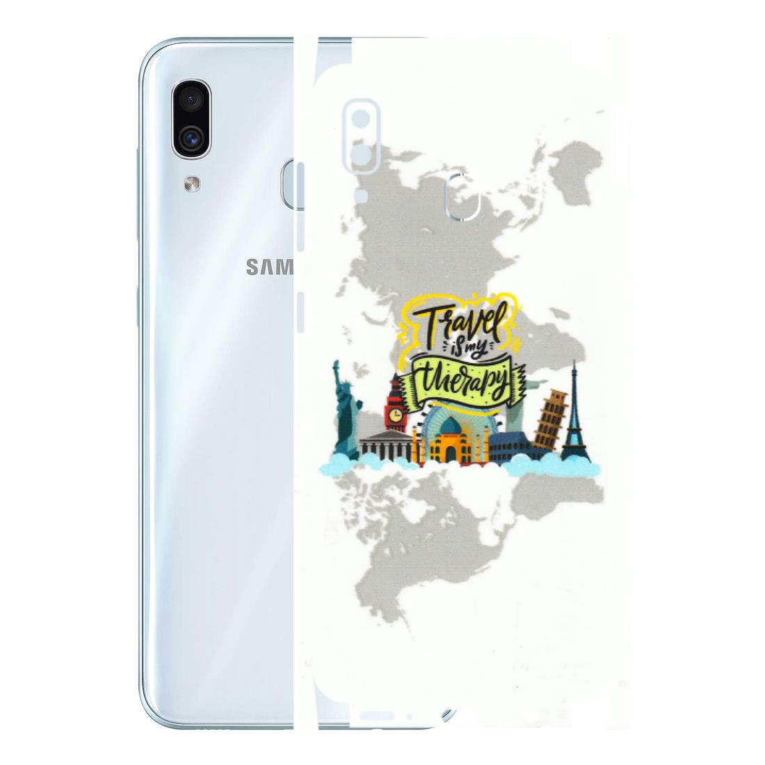 Samsung A/S Series Phone Skins (All Models) - Travel Therapy - 3D Embossed Finish (L-199) Samsung Galaxy A30
