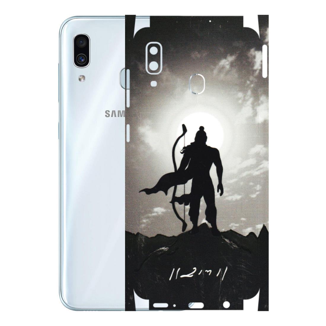 Samsung A/S Series Phone Skins (All Models) - Jai Siya Ram - 3D Embossed Finish (L-200) Samsung Galaxy A30
