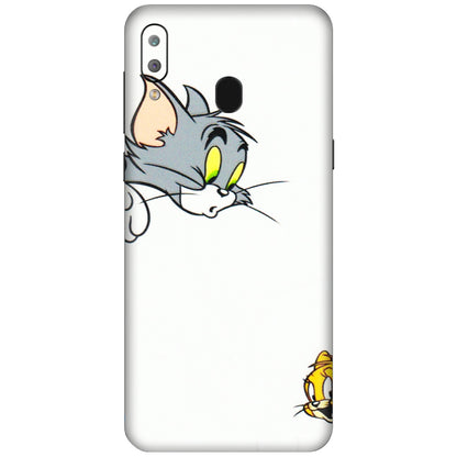 Samsung A/S Series Phone Skins (All Models) - Cute Tom And Jerry - 3D Embossed Finish (L-220) Samsung Galaxy A30