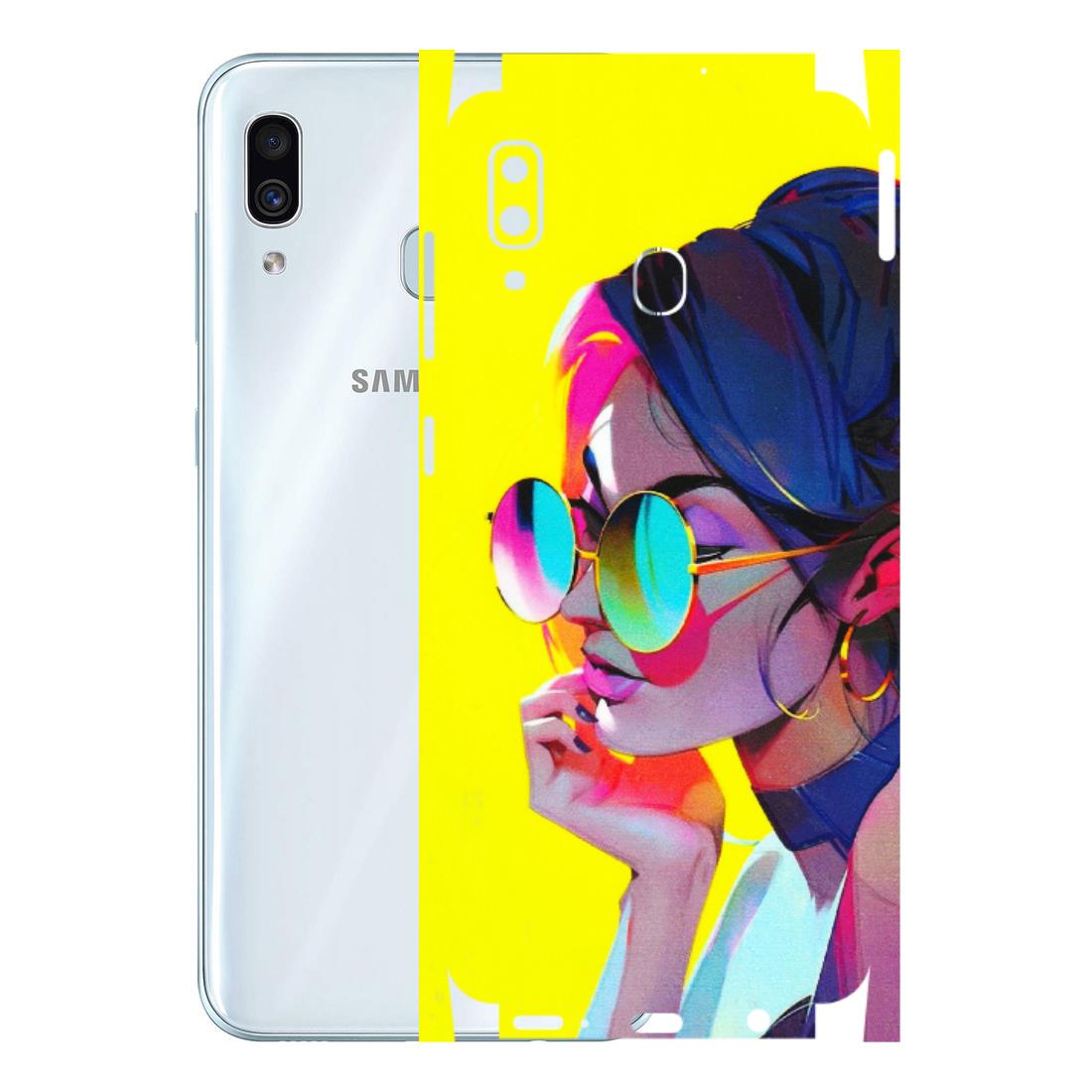 Samsung A/S Series Phone Skins (All Models) - Bold Stylish Girl - 3D Embossed Finish (L-222) Samsung Galaxy A30