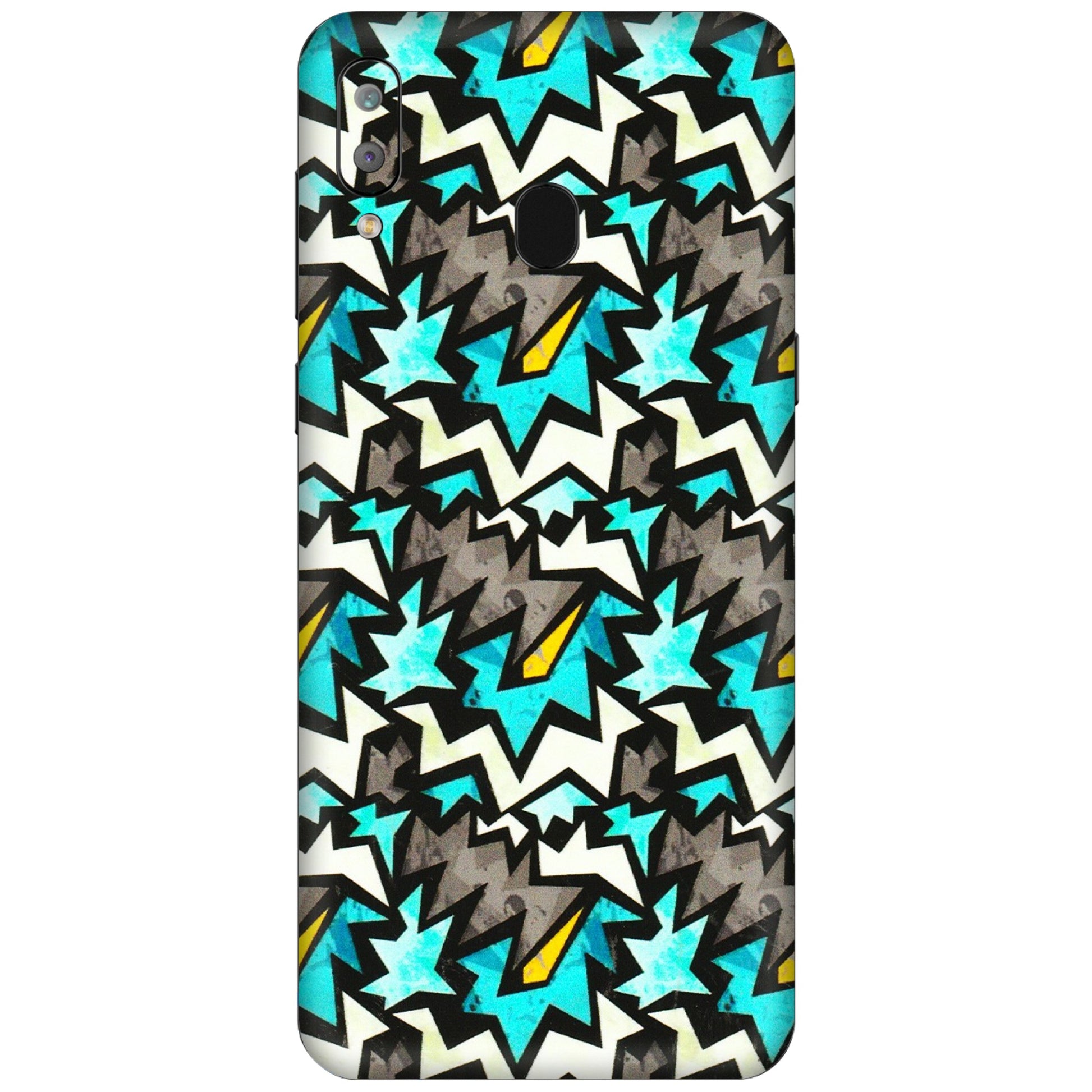 Samsung A/S Series Phone Skins (All Models) - Funky Zig Zag - 3D Embossed Finish (L-223) Samsung Galaxy A30