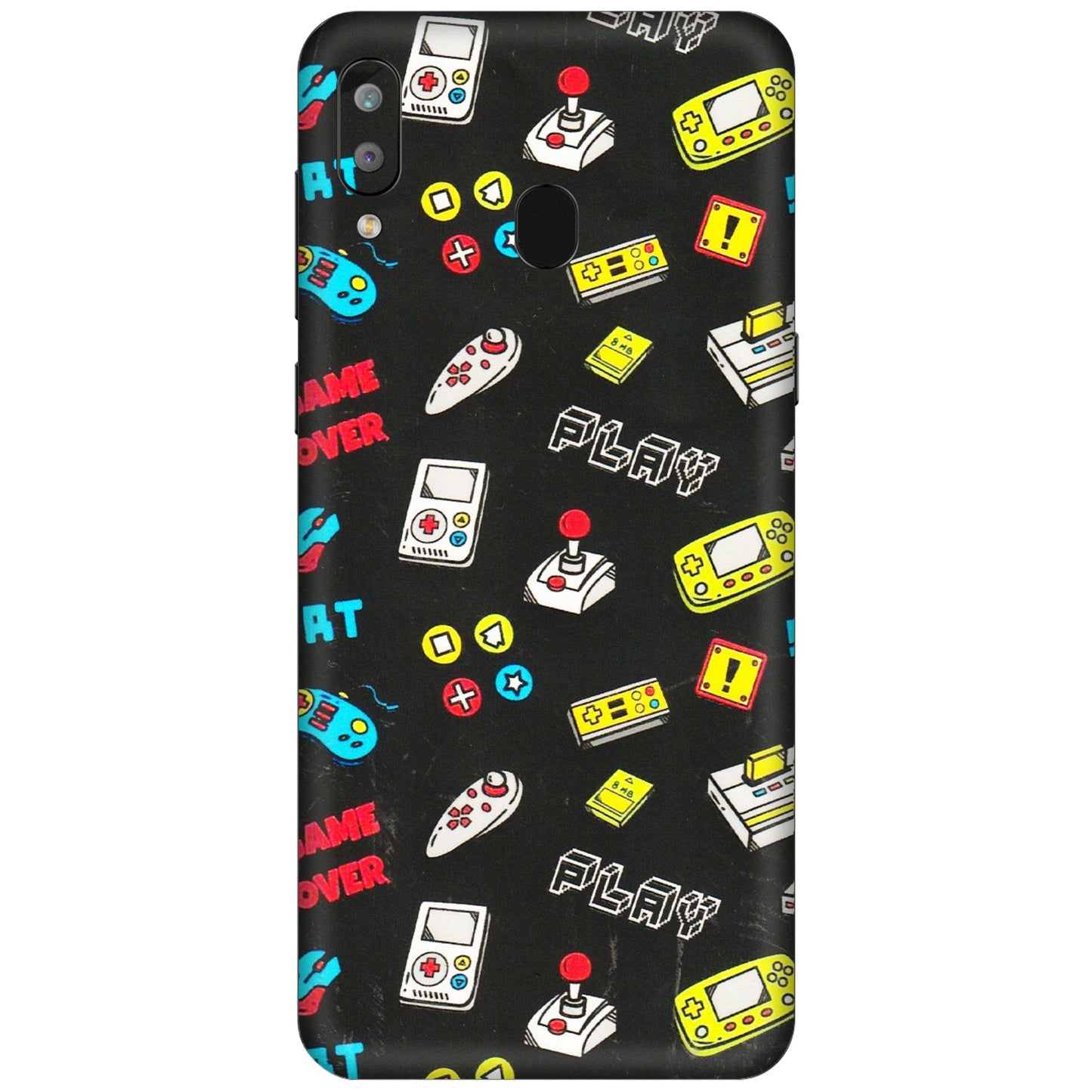 Samsung A/S Series Phone Skins (All Models) - Gaming Doodles - 3D Embossed Finish (L-224) Samsung Galaxy A30