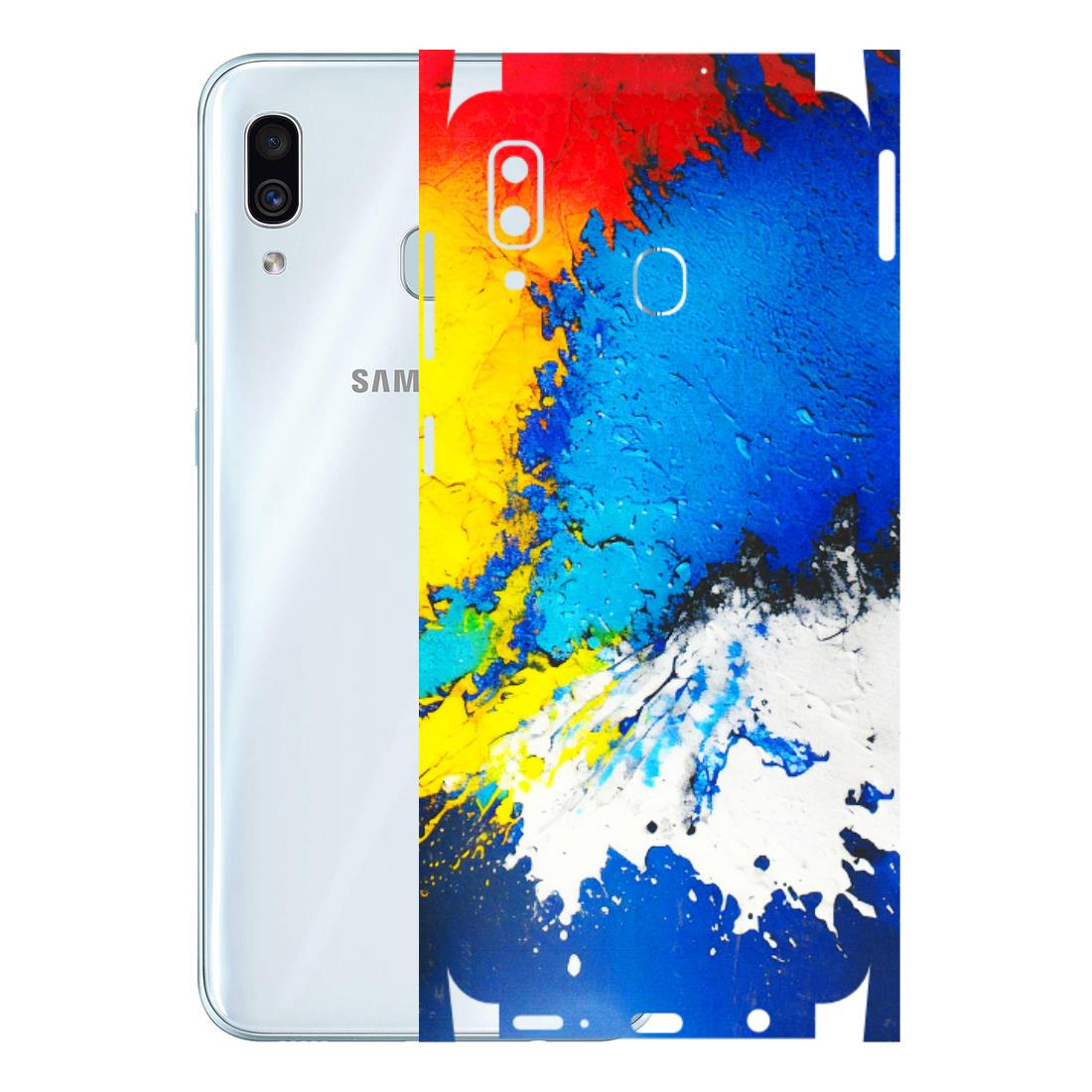Samsung A/S Series Phone Skins (All Models) - Acrylic Paint Spill - 3D Embossed Finish (L-229) Samsung Galaxy A30
