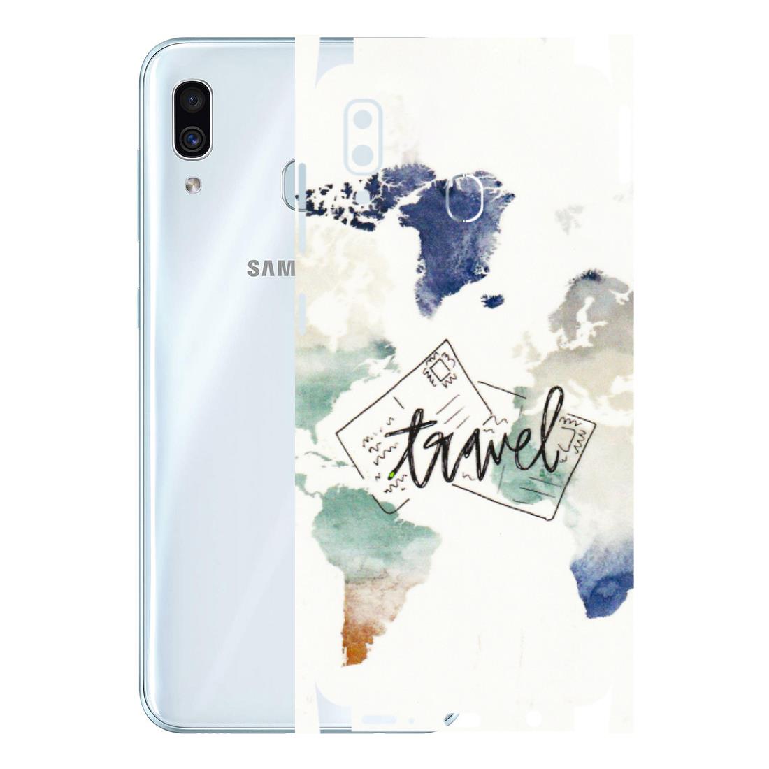 Samsung A/S Series Phone Skins (All Models) - Travel The World - 3D Embossed Finish (L-232) Samsung Galaxy A30