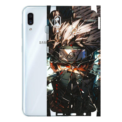 Samsung A/S Series Phone Skins (All Models) - Kakashi Shattered Glass Effect - 3D Embossed Finish (L-237) Samsung Galaxy A30