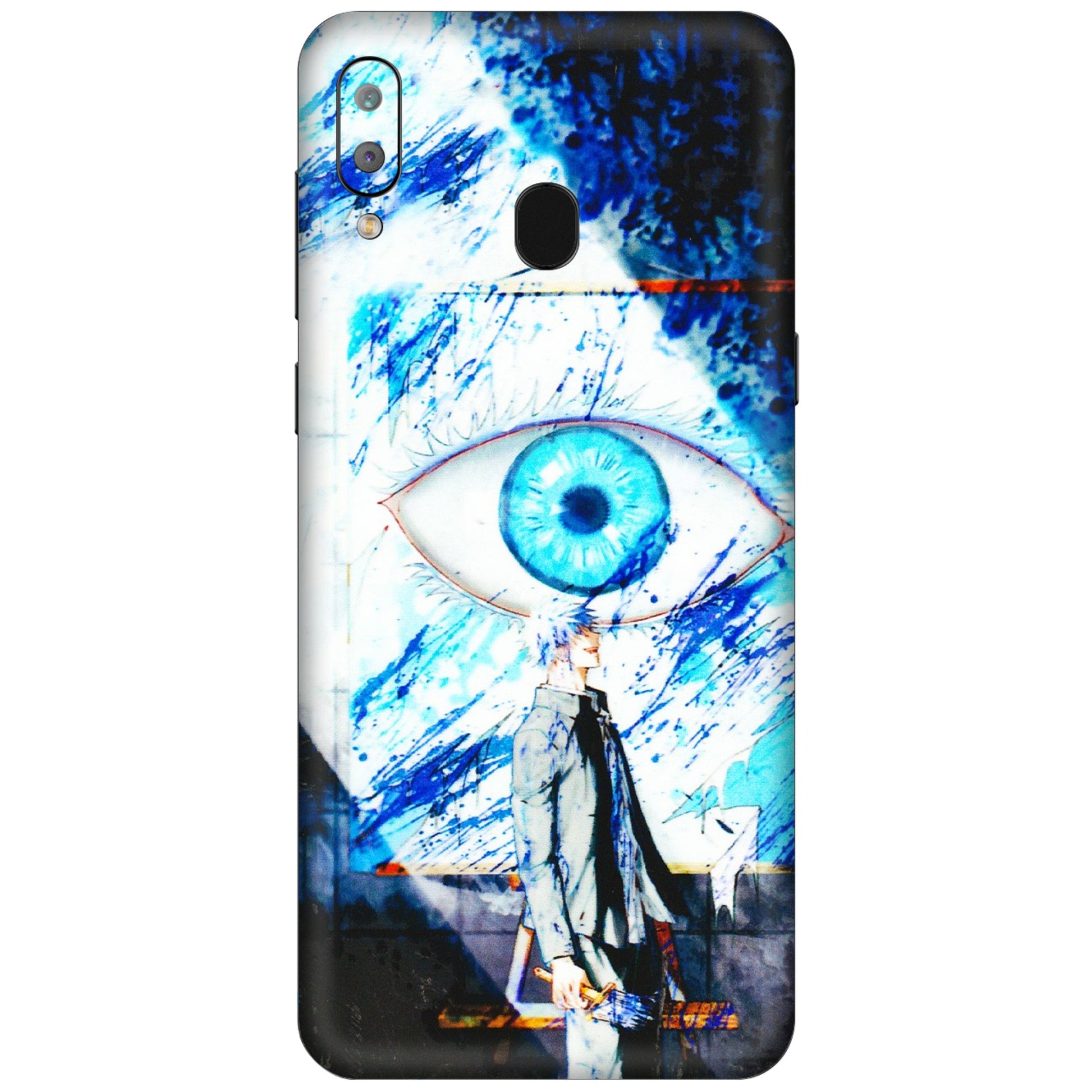 Samsung A/S Series Phone Skins (All Models) - Gojo Satoru evil eye - 3D Embossed Finish (L-239) Samsung Galaxy A30