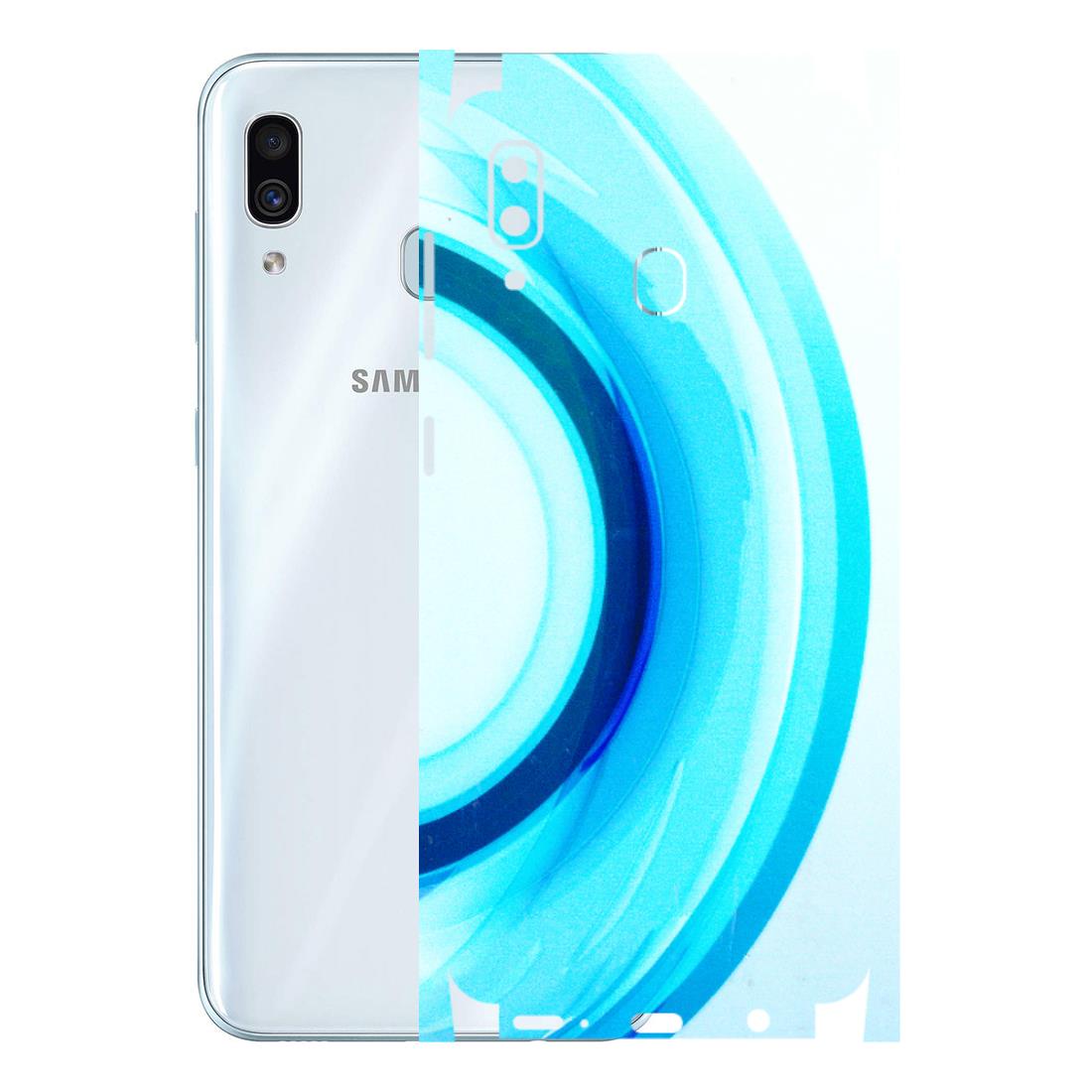 Samsung A/S Series Phone Skins (All Models) - The Blue Curve - 3D Embossed Finish (L-244) Samsung Galaxy A30