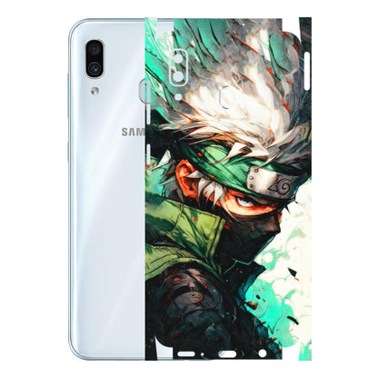 Samsung A/S Series Phone Skins (All Models) - Kakashi Side Profile - 3D Embossed Finish (L-249) Samsung Galaxy A30