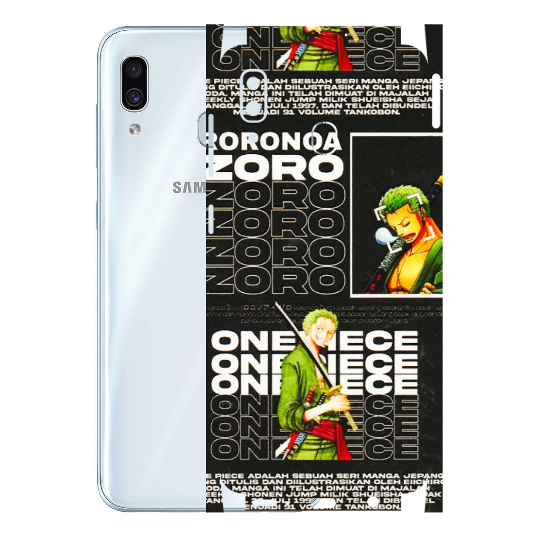 Samsung A/S Series Phone Skins (All Models) - One Piece Zoro - 3D Embossed Finish (L-250) Samsung Galaxy A30