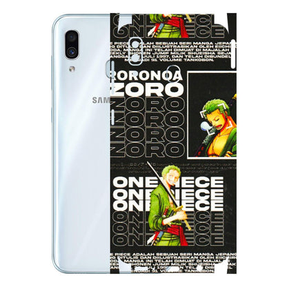 Samsung A/S Series Phone Skins (All Models) - One Piece Zoro - 3D Embossed Finish (L-250) Samsung Galaxy A30