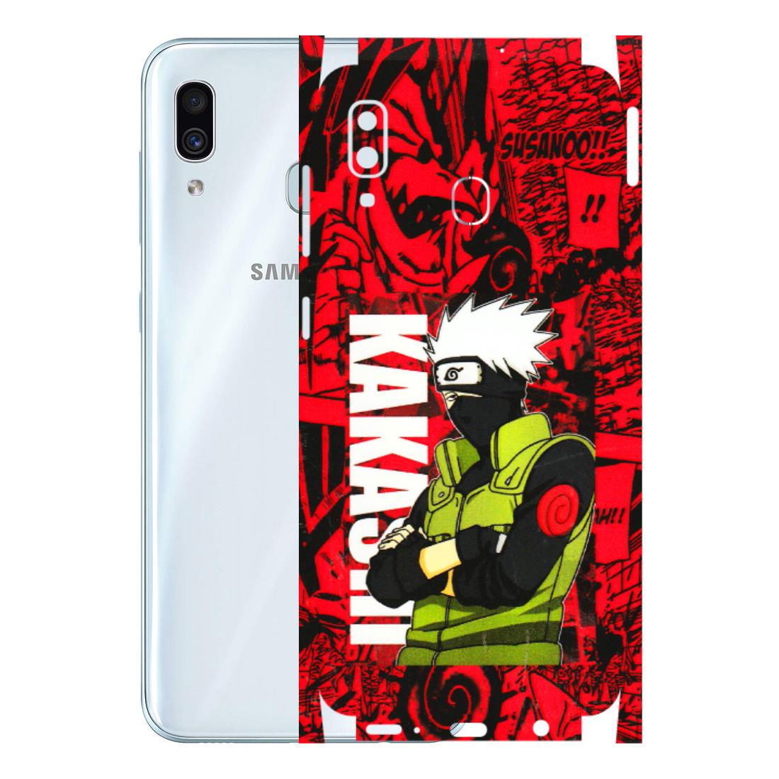 Samsung A/S Series Phone Skins (All Models) - Kakashi Red Anime - 3D Embossed Finish (L-251) Samsung Galaxy A30