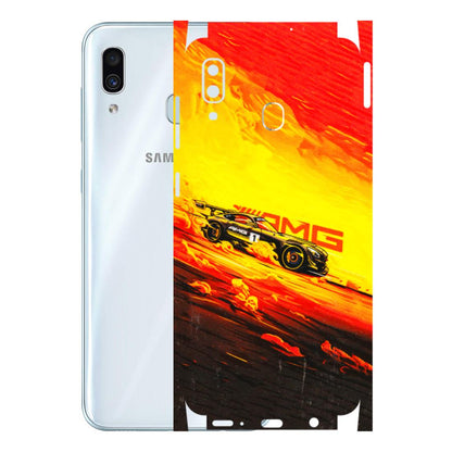 Samsung A/S Series Phone Skins (All Models) - AMG Car Speed Cover - 3D Embossed Finish (L-256) Samsung Galaxy A30