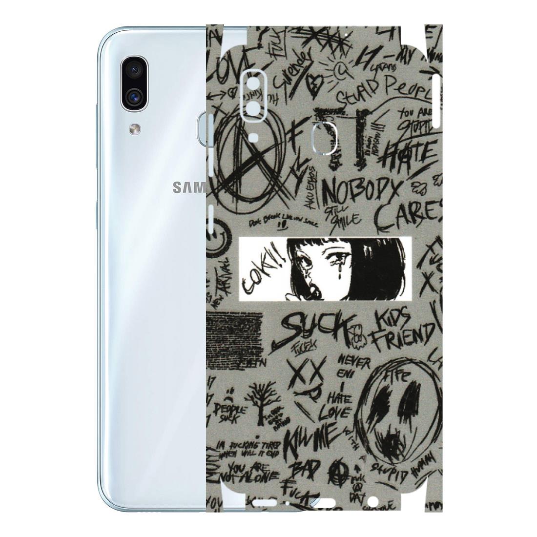 Samsung A/S Series Phone Skins (All Models) - Never Have Love Anime - 3D Embossed Finish (L-260) Samsung Galaxy A30