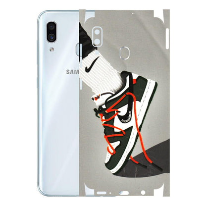 Samsung A/S Series Phone Skins (All Models) - New Grey Sneaker - 3D Embossed Finish (L-261) Samsung Galaxy A30