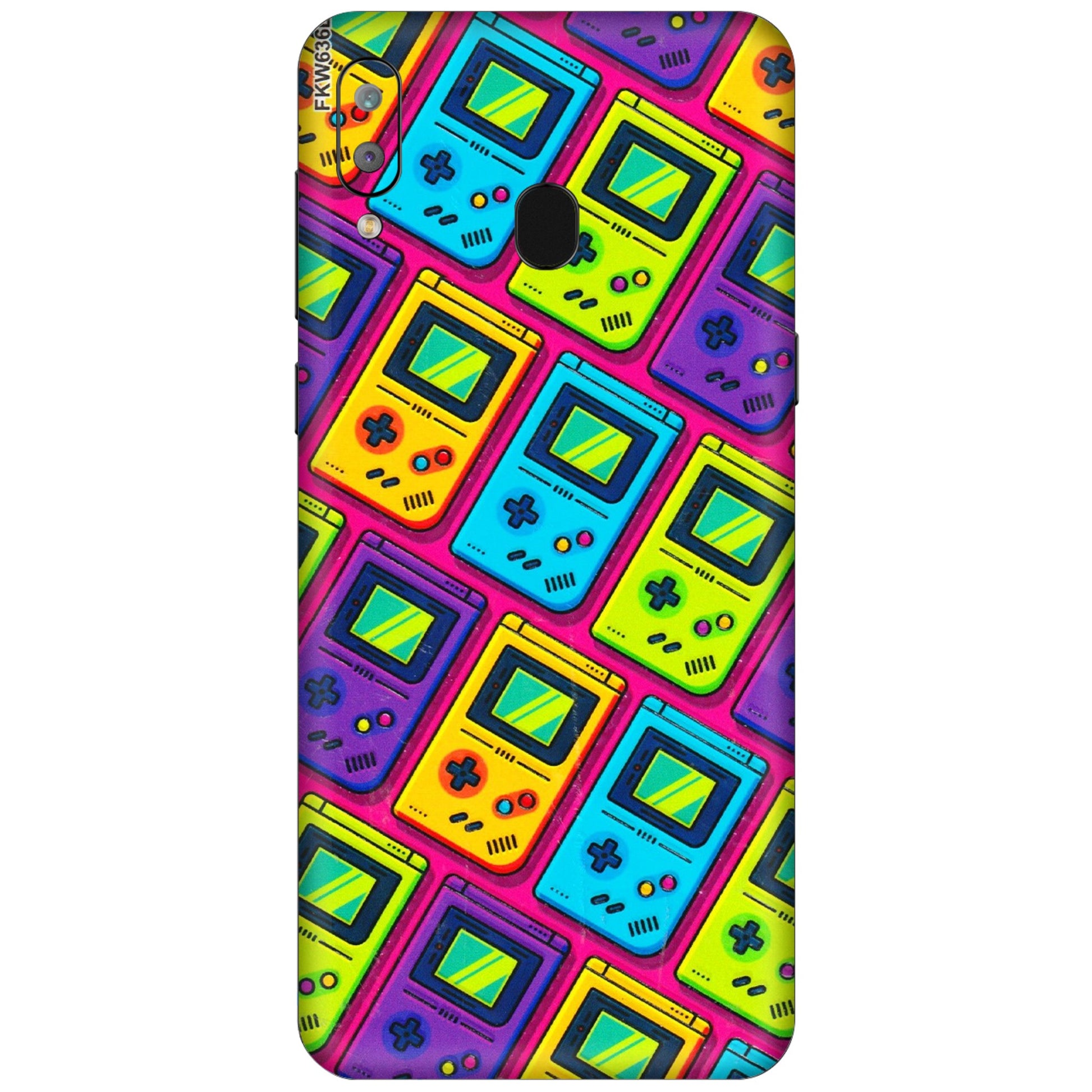 Samsung A/S Series Phone Skins (All Models) - Gameboy Colourful - 3D Embossed Finish (L-266) Samsung Galaxy A30