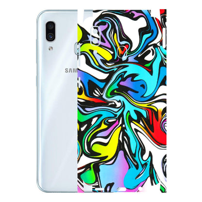 Samsung A/S Series Phone Skins (All Models) - Abstract Colour Paints - 3D Embossed Finish (L-271) Samsung Galaxy A30