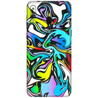 Samsung A/S Series Phone Skins (All Models) - Abstract Colour Paints - 3D Embossed Finish (L-271) Samsung Galaxy A30